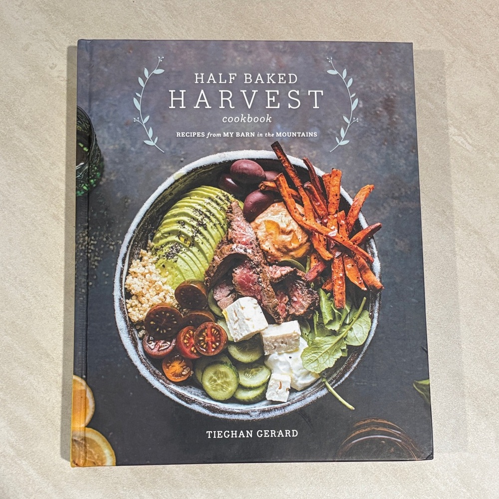 Half Baked Harvest Cookbook by Tieghan Gerard Dark Gray Hard‎ Cover EUC
